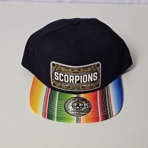 Citylocs Scorpion Snapback Hat‎ Black Colorful Brim Unique Design Adjustable Cap